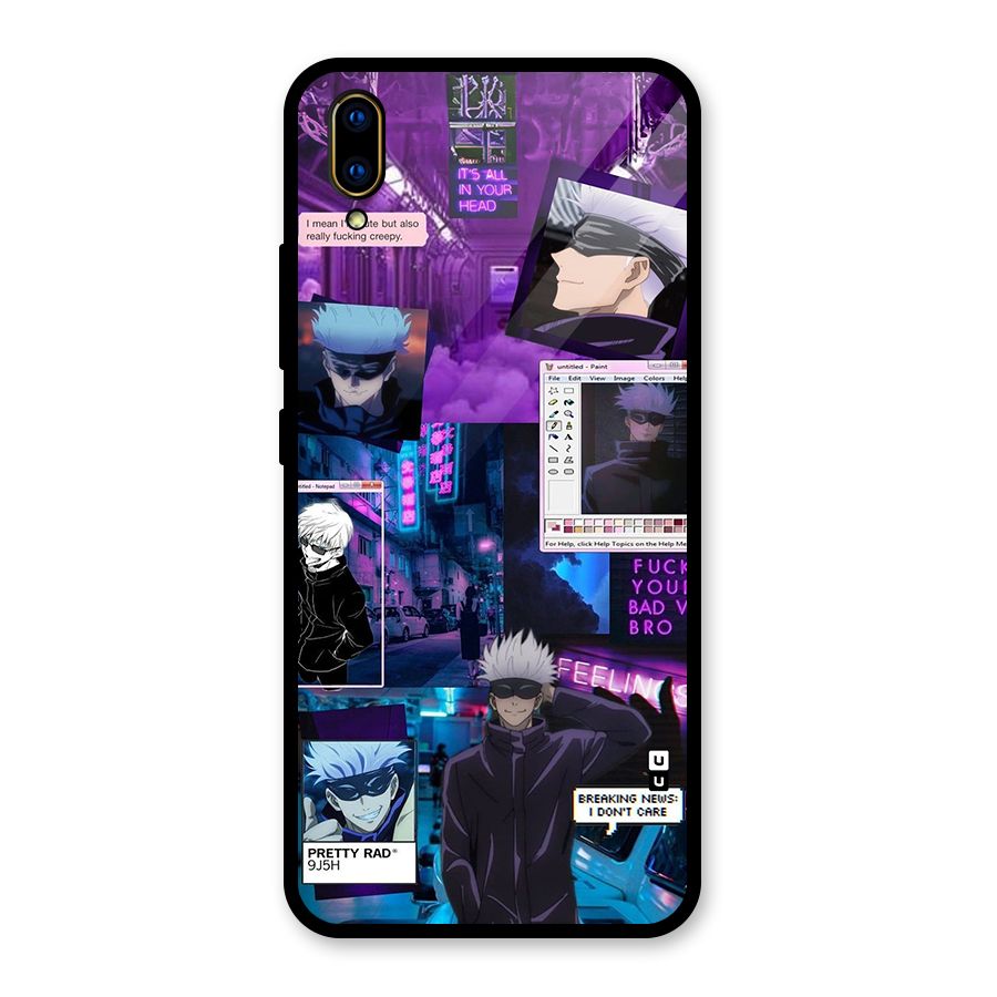 Gojo Quotes Bundle Glass Back Case for Vivo V11 Pro