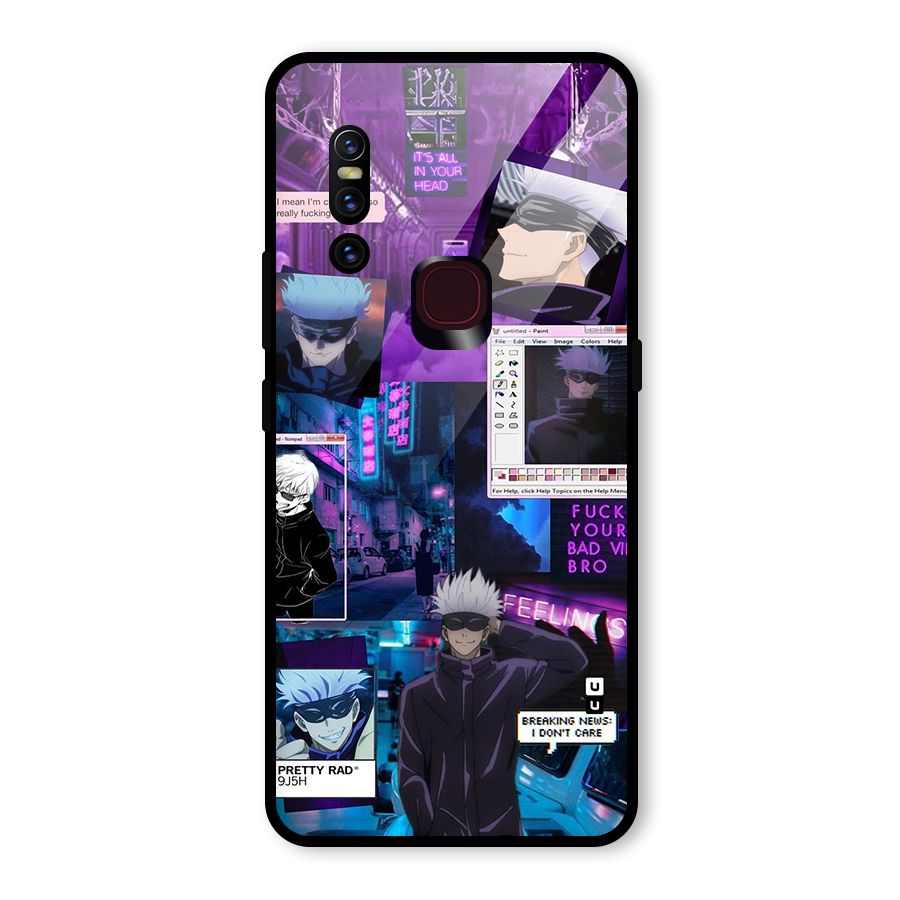 Gojo Quotes Bundle Glass Back Case for Vivo V15