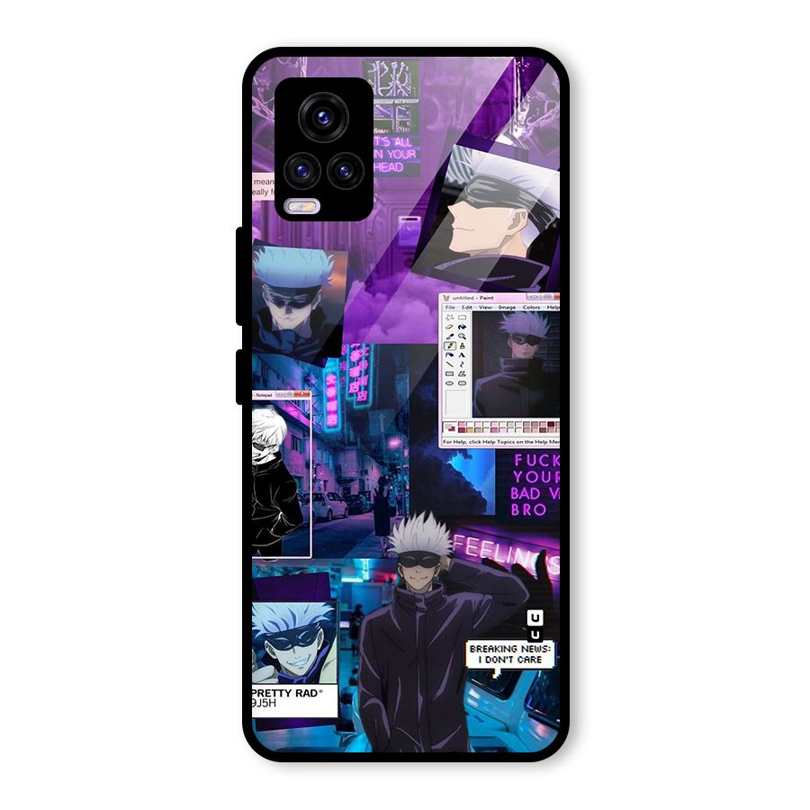 Gojo Quotes Bundle Glass Back Case for Vivo V20