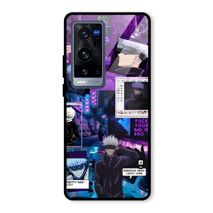 Gojo Quotes Bundle Glass Back Case for Vivo X60 Pro Plus