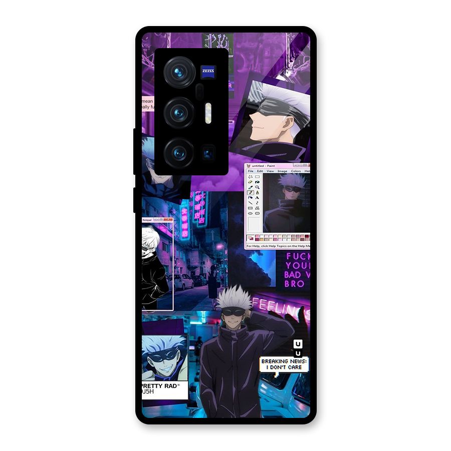 Gojo Quotes Bundle Glass Back Case for Vivo X70 Pro Plus