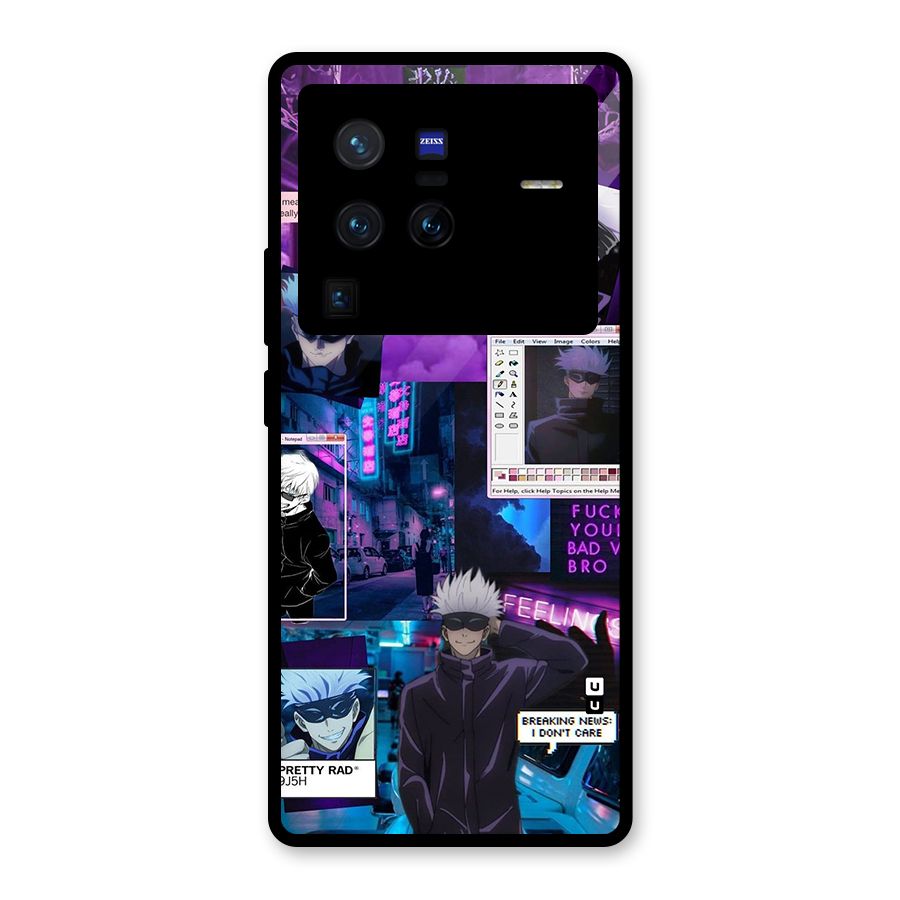 Gojo Quotes Bundle Glass Back Case for Vivo X80 Pro