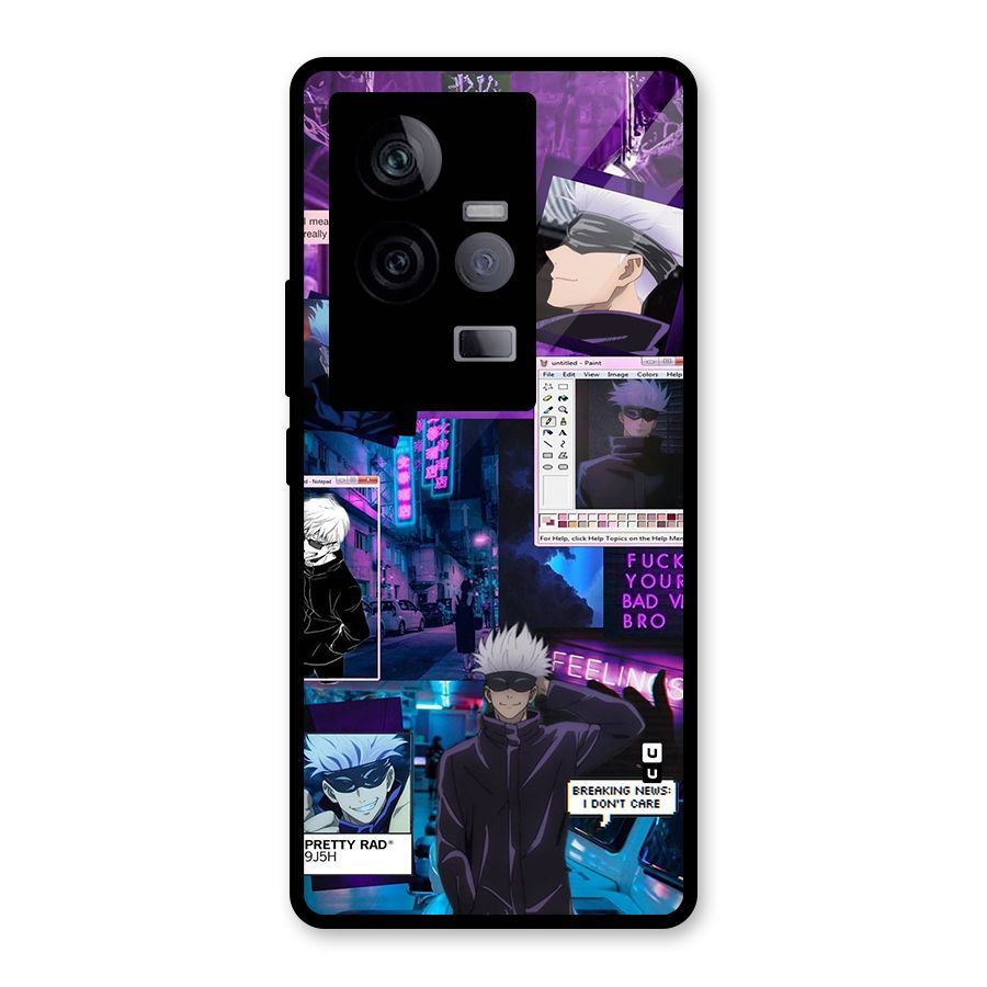 Gojo Quotes Bundle Glass Back Case for Vivo iQOO 11 5G