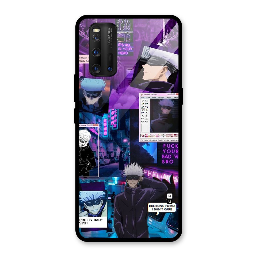 Gojo Quotes Bundle Glass Back Case for Vivo iQOO 3