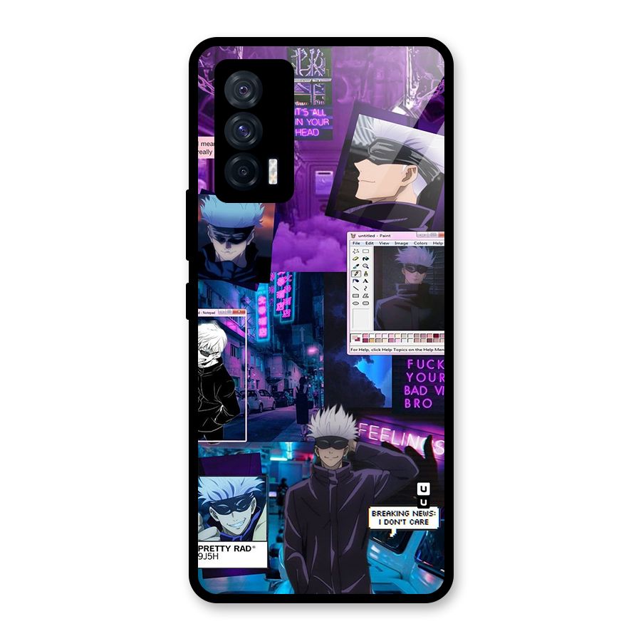 Gojo Quotes Bundle Glass Back Case for Vivo iQOO 7 5G