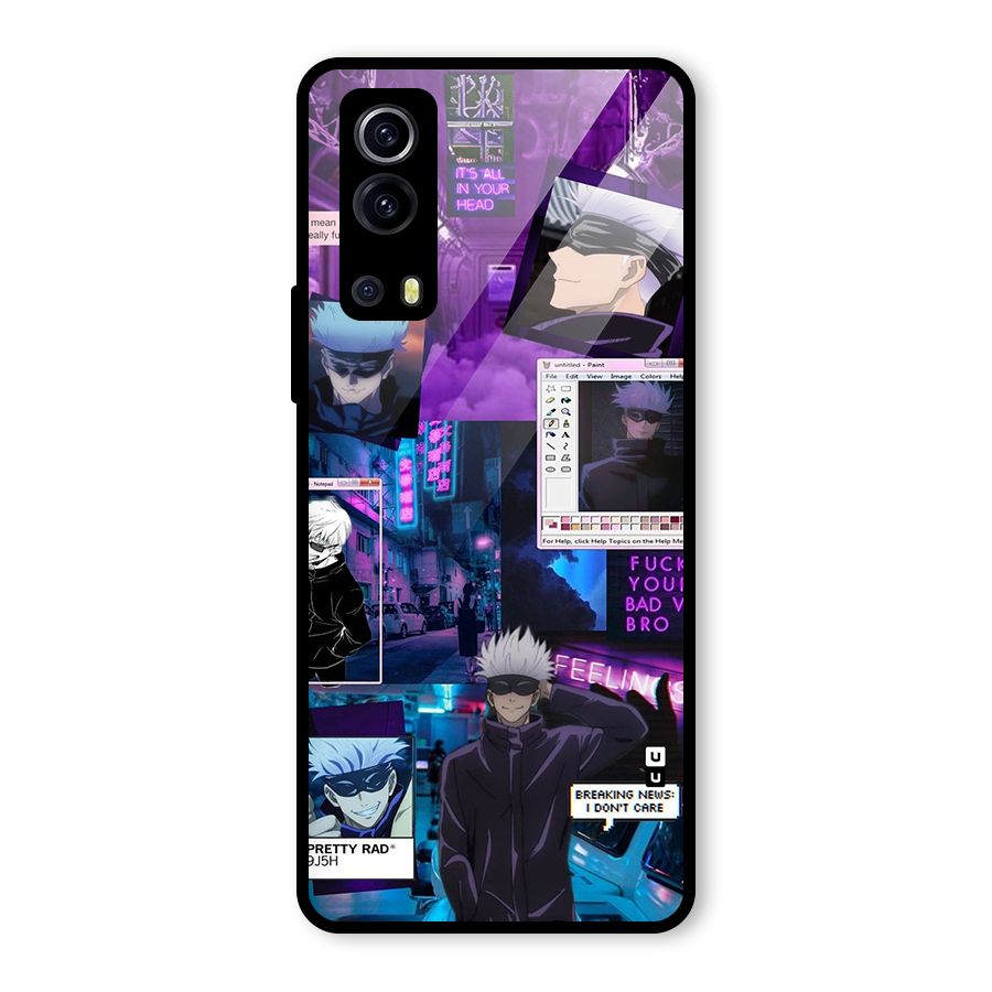 Gojo Quotes Bundle Glass Back Case for Vivo iQOO Z3
