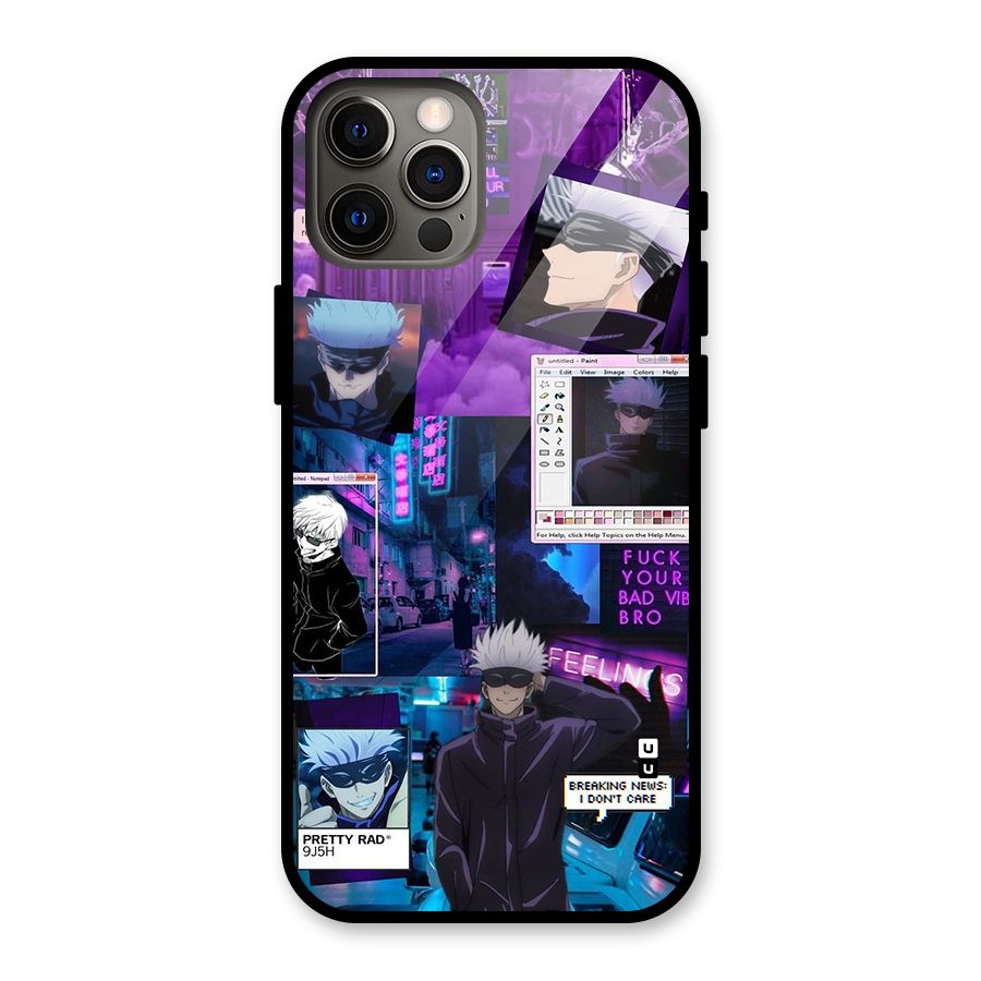 Gojo Quotes Bundle Glass Back Case for iPhone 12 Pro