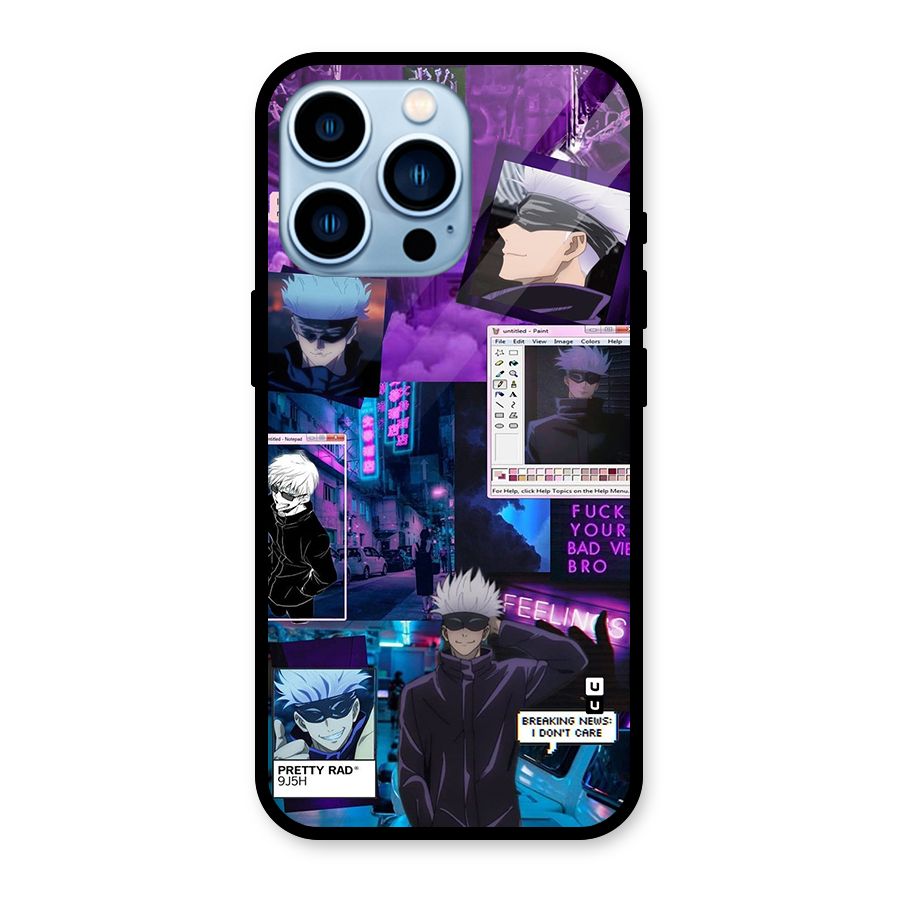 Gojo Quotes Bundle Glass Back Case for iPhone 13 Pro