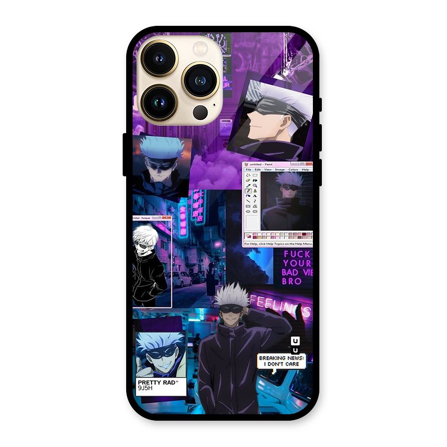 Gojo Quotes Bundle Glass Back Case for iPhone 13 Pro Max