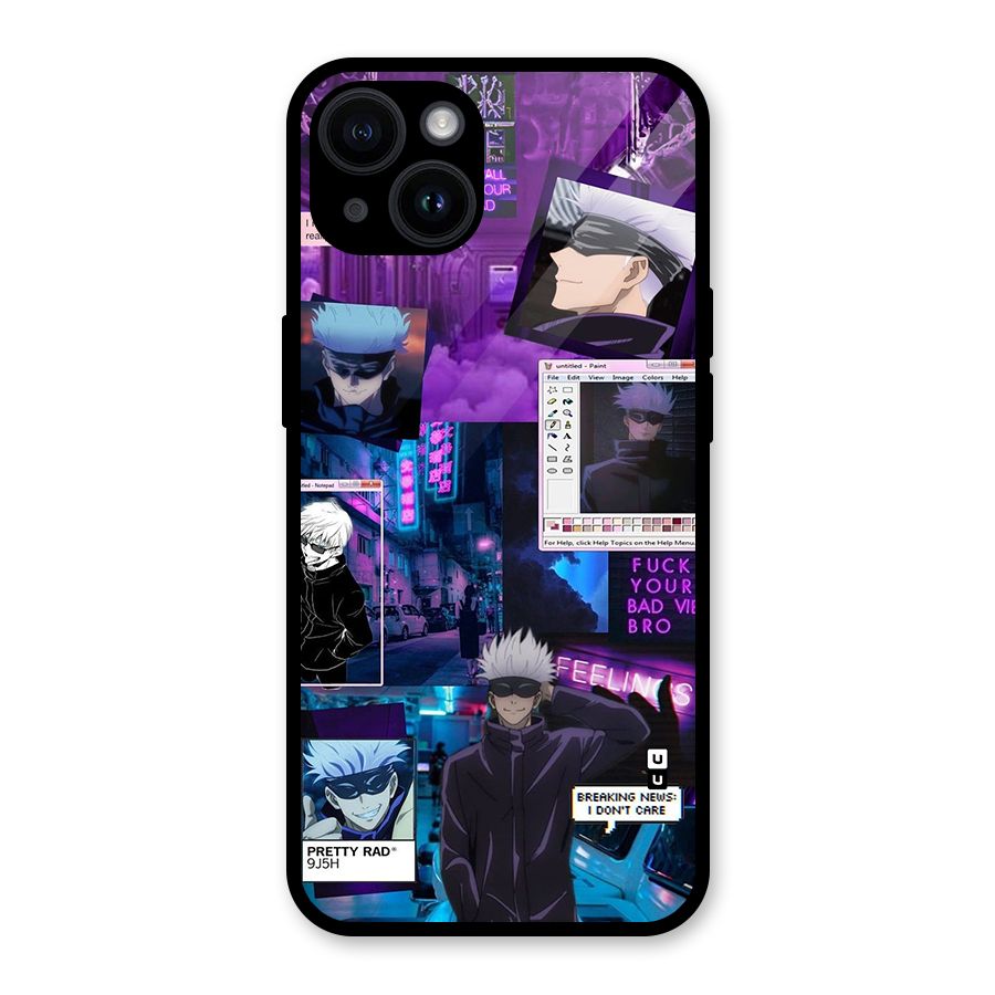 Gojo Quotes Bundle Glass Back Case for iPhone 14