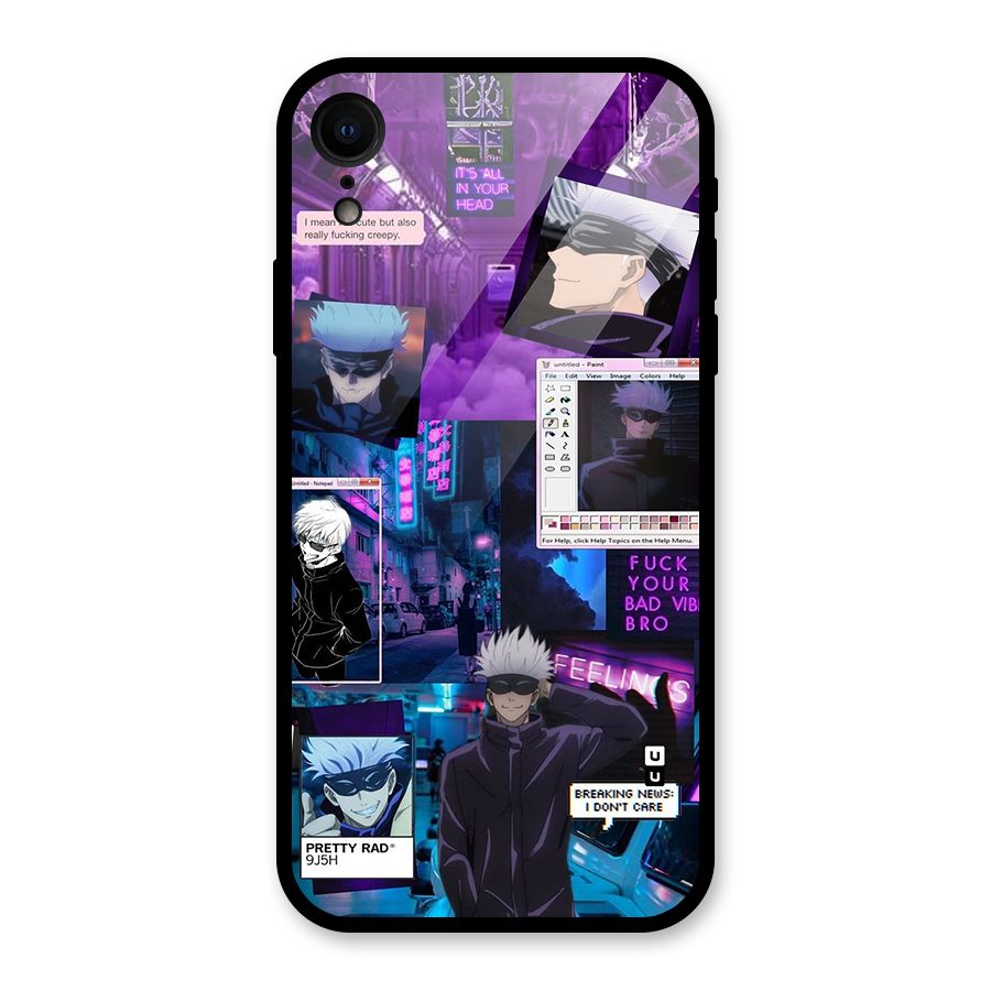 Gojo Quotes Bundle Glass Back Case for iPhone XR