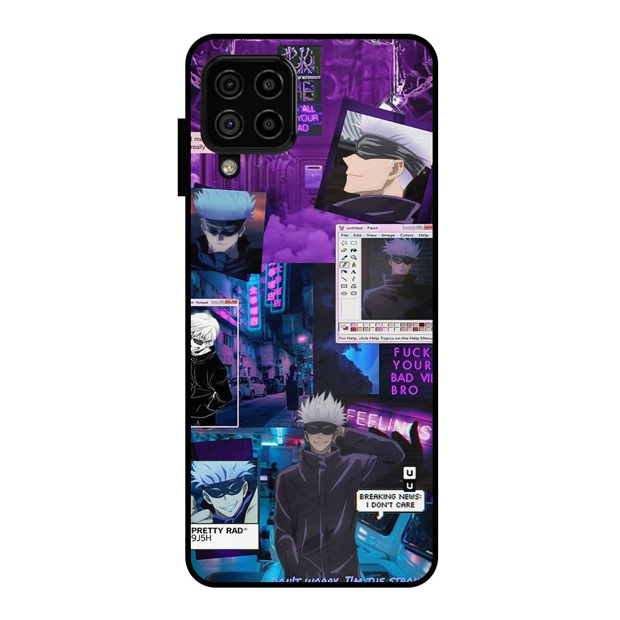 Gojo Quotes Bundle Metal Back Case for Galaxy A22 4G