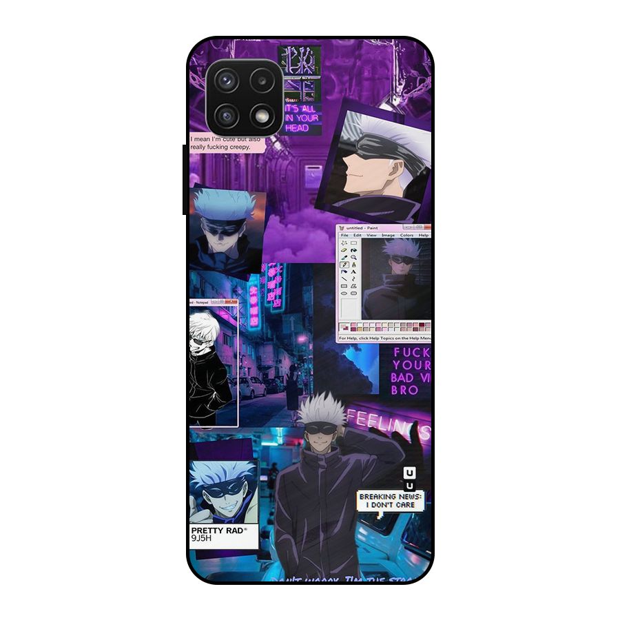 Gojo Quotes Bundle Metal Back Case for Galaxy A22 5G