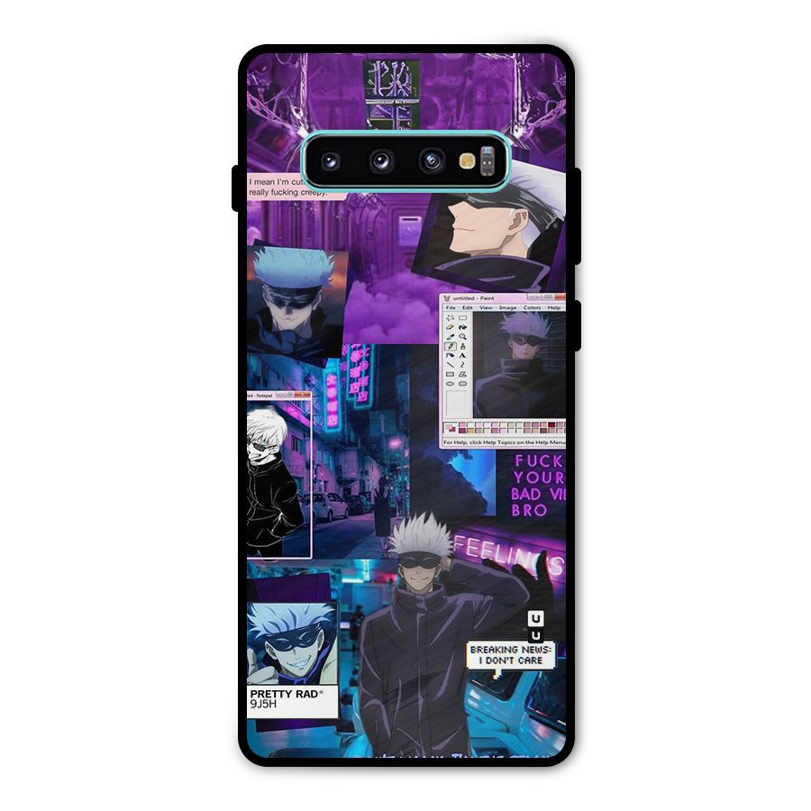 Gojo Quotes Bundle Metal Back Case for Galaxy S10 Plus