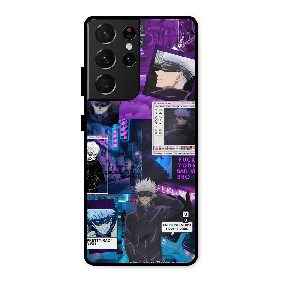 Gojo Quotes Bundle Metal Back Case for Galaxy S21 Ultra 5G