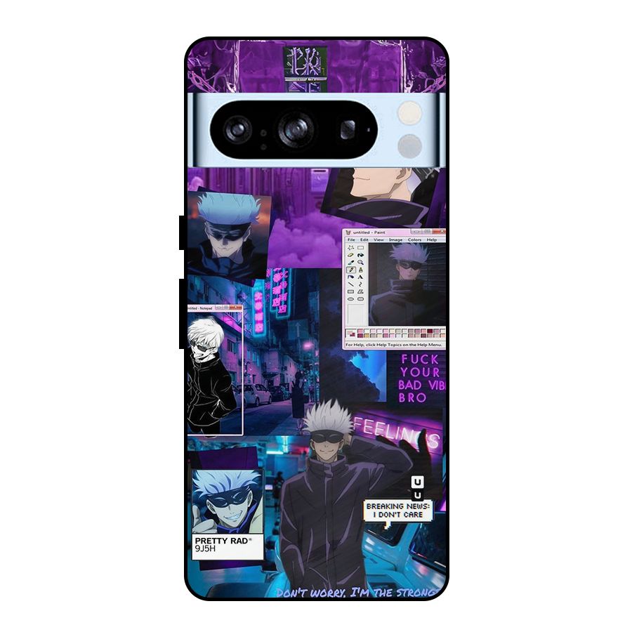 Gojo Quotes Bundle Metal Back Case for Google Pixel 8 Pro