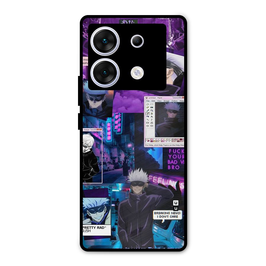 Gojo Quotes Bundle Metal Back Case for Infinix Zero 30 5G