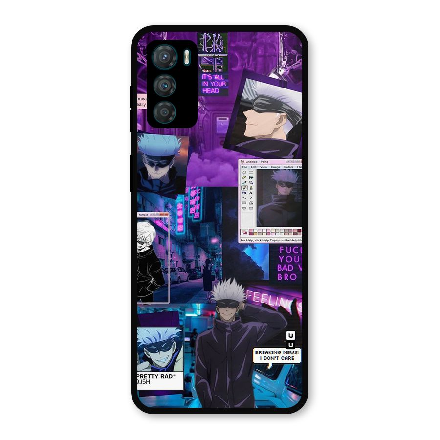 Gojo Quotes Bundle Metal Back Case for Moto G42