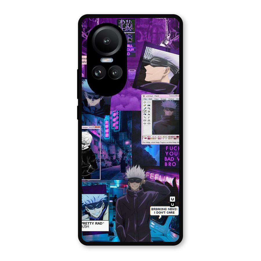 Gojo Quotes Bundle Metal Back Case for Oppo Reno10