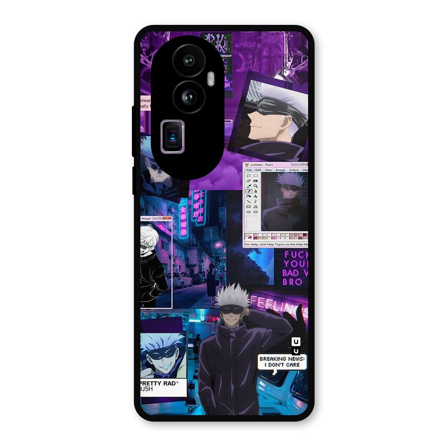 Gojo Quotes Bundle Metal Back Case for Oppo Reno10 Pro Plus