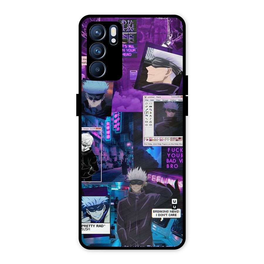 Gojo Quotes Bundle Metal Back Case for Oppo Reno6 5G