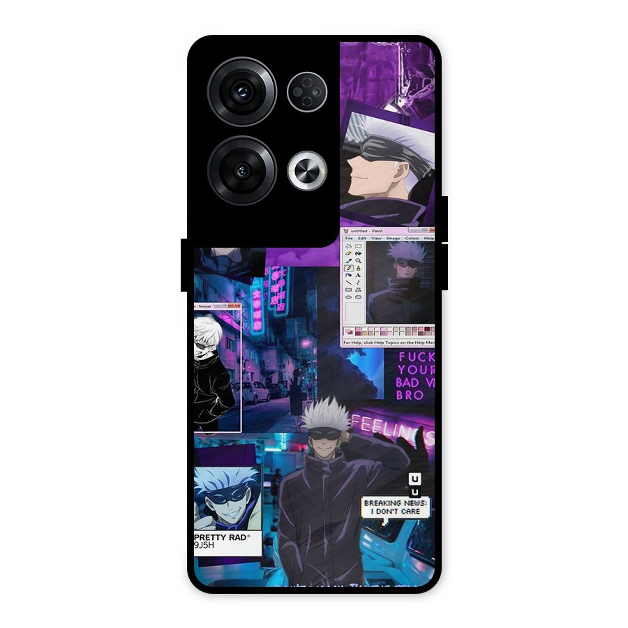 Gojo Quotes Bundle Metal Back Case for Oppo Reno8 Pro 5G