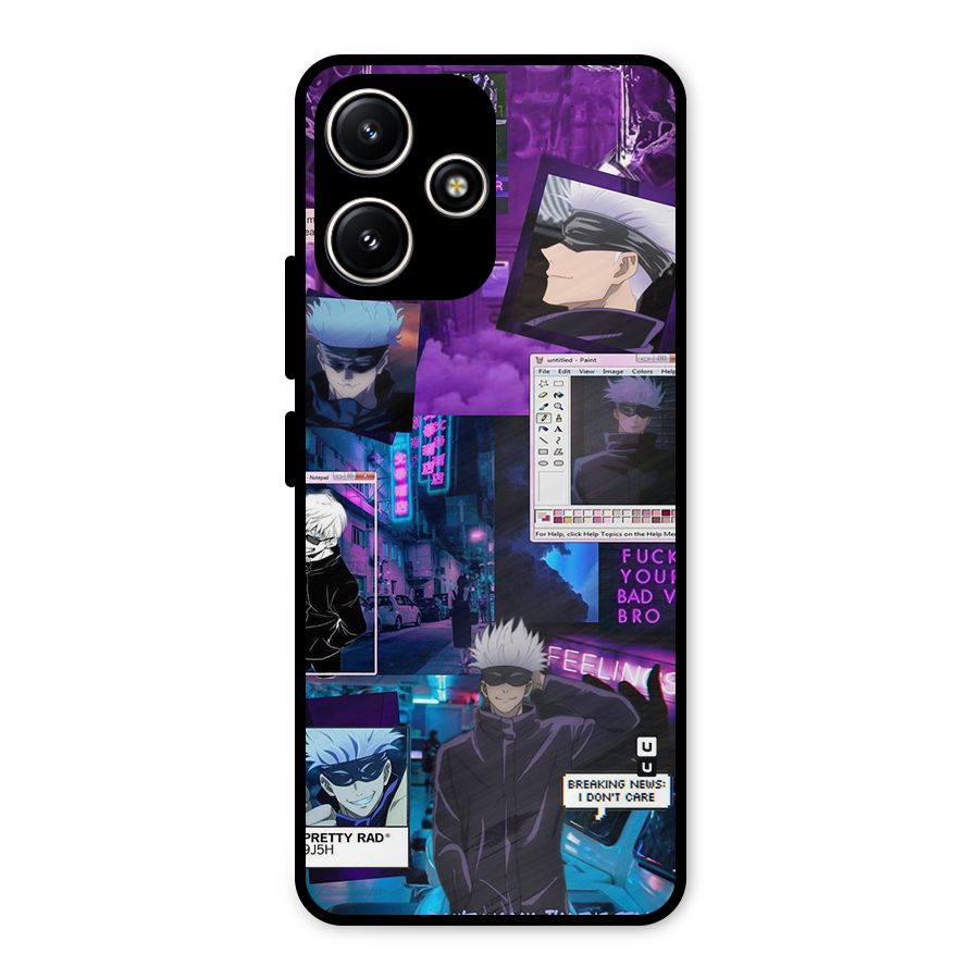 Gojo Quotes Bundle Metal Back Case for Redmi 12 5G