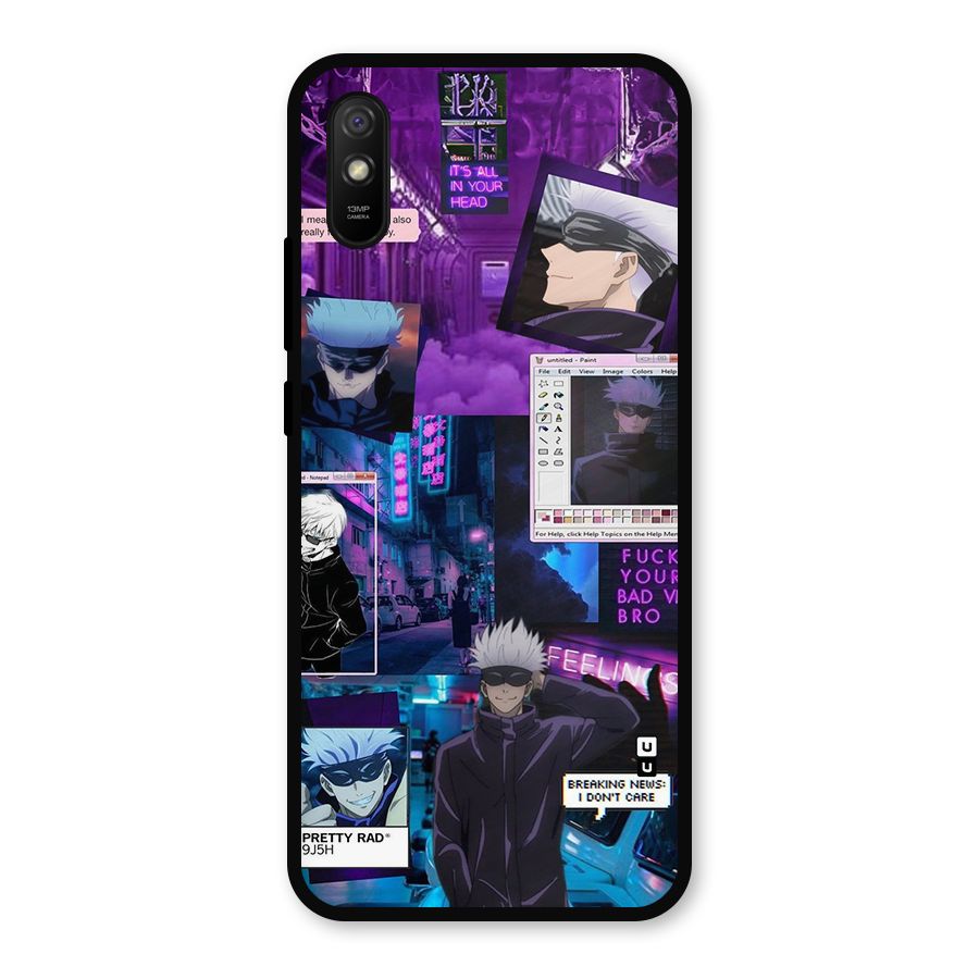 Gojo Quotes Bundle Metal Back Case for Redmi 9a