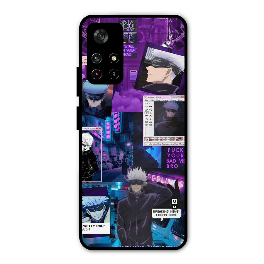 Gojo Quotes Bundle Metal Back Case for Redmi Note 11T 5G