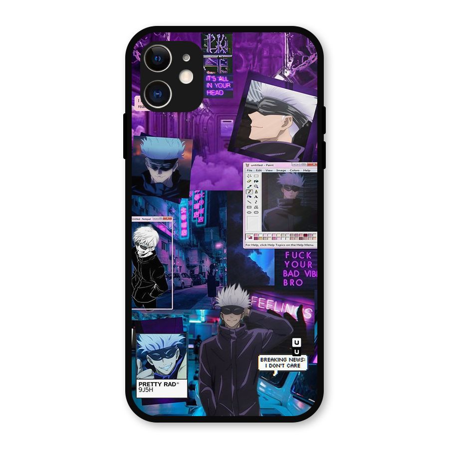 Gojo Quotes Bundle Metal Back Case for iPhone 11