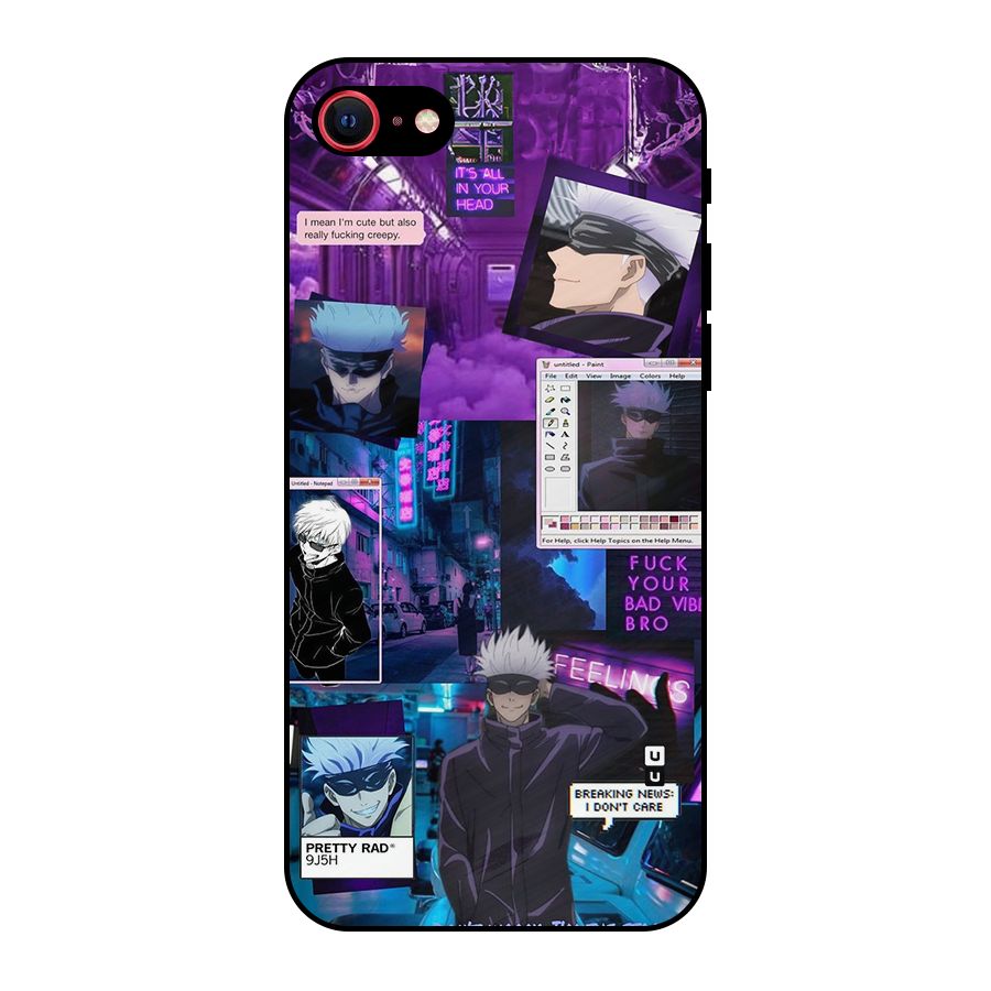 Gojo Quotes Bundle Metal Back Case for iPhone 8