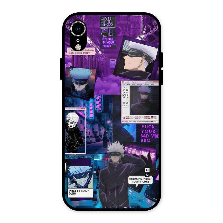 Gojo Quotes Bundle Metal Back Case for iPhone XR
