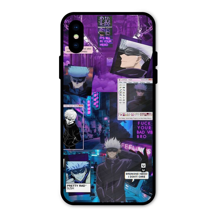 Gojo Quotes Bundle Metal Back Case for iPhone XS