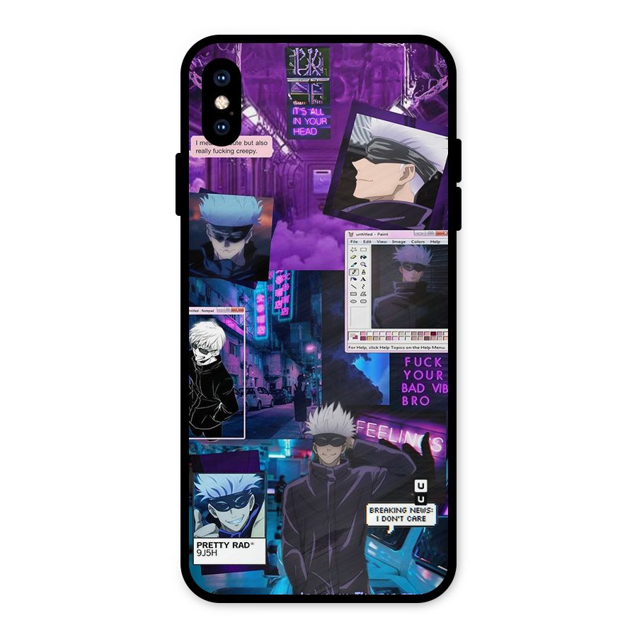 Gojo Quotes Bundle Metal Back Case for iPhone XS Max