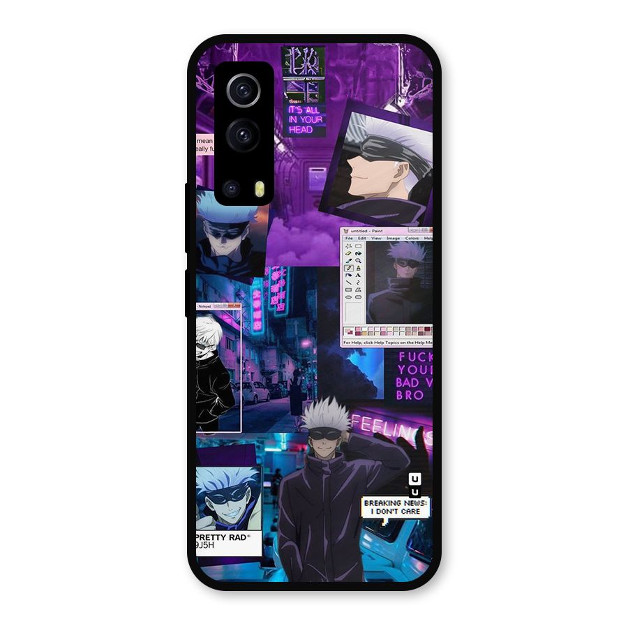 Gojo Quotes Bundle Metal Back Case for iQOO Z3