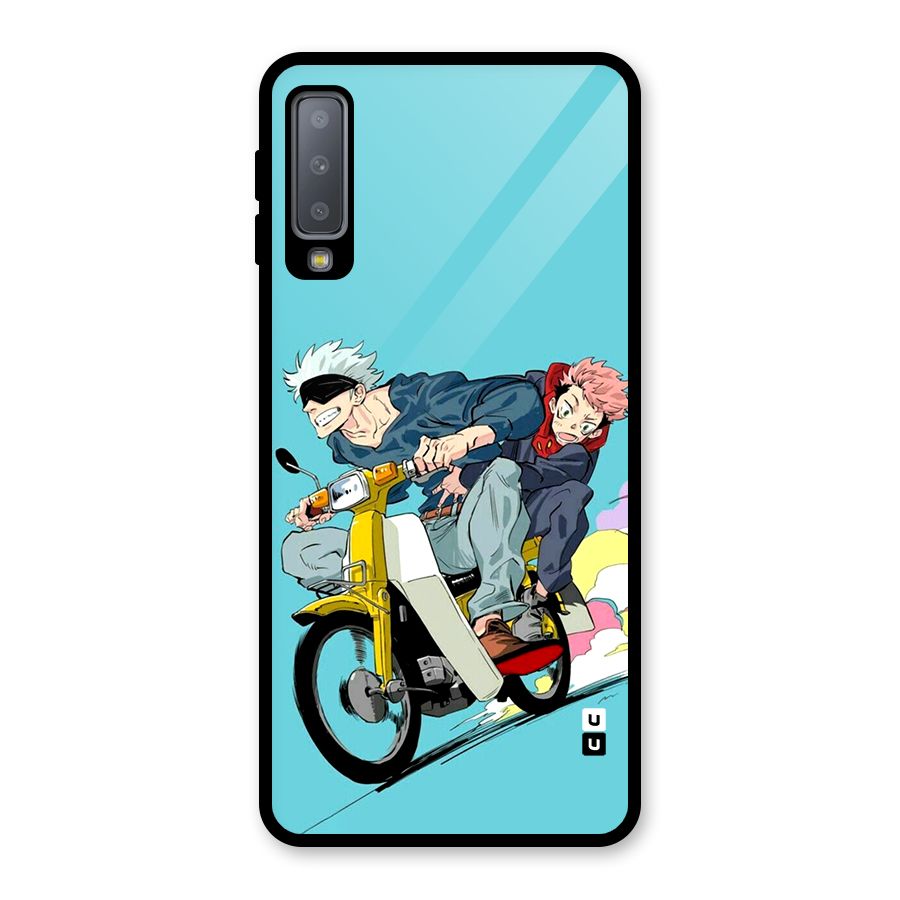 Gojo Ride Glass Back Case for Galaxy A7 (2018)