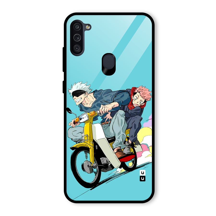 Gojo Ride Glass Back Case for Galaxy M11