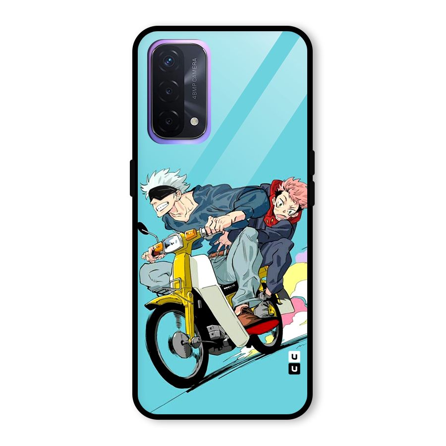 Gojo Ride Glass Back Case for Oppo A74 5G