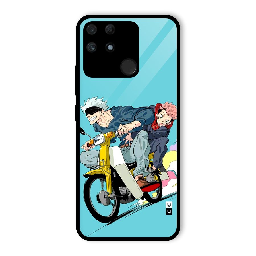 Gojo Ride Glass Back Case for Realme Narzo 50A