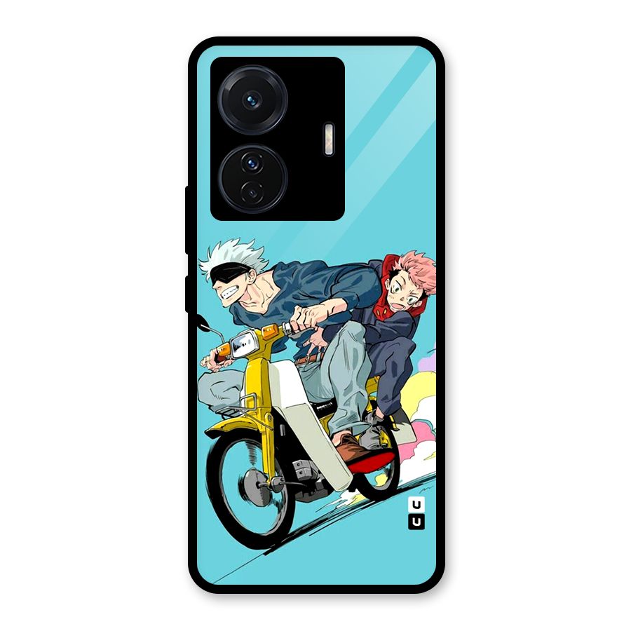 Gojo Ride Glass Back Case for Vivo T1 Pro
