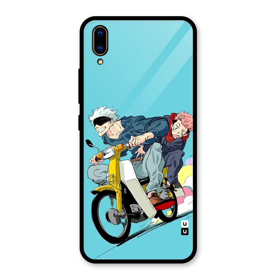 Gojo Ride Glass Back Case for Vivo V11 Pro