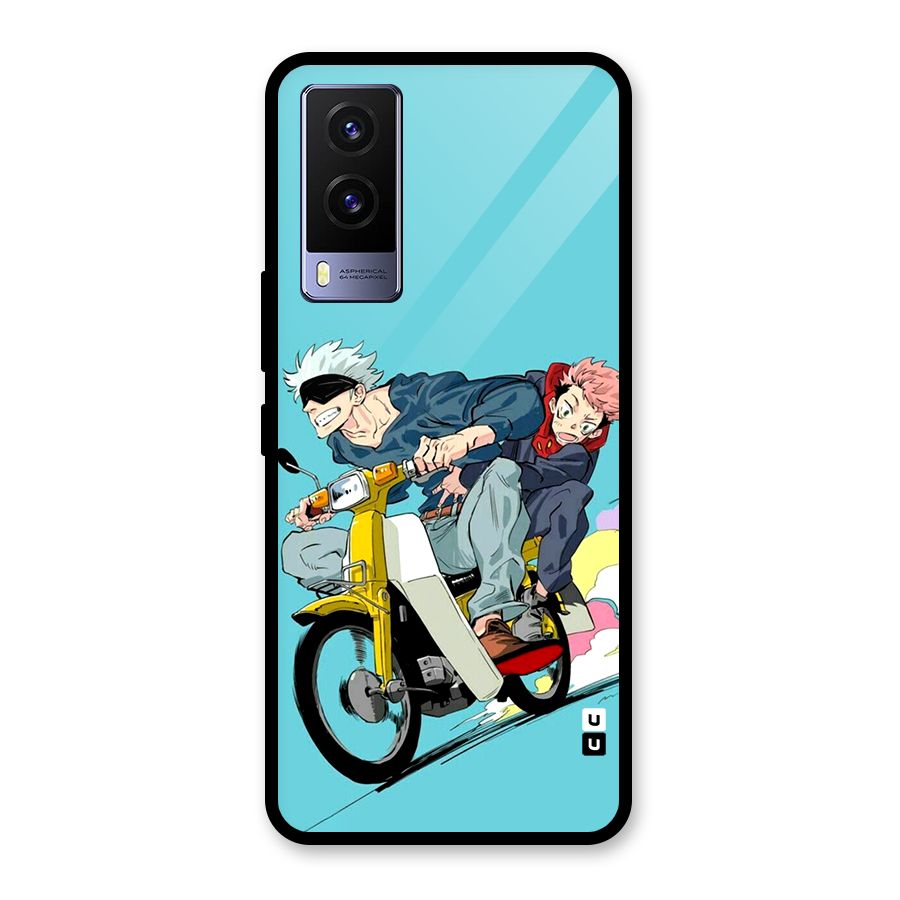 Gojo Ride Glass Back Case for Vivo V21e 5G