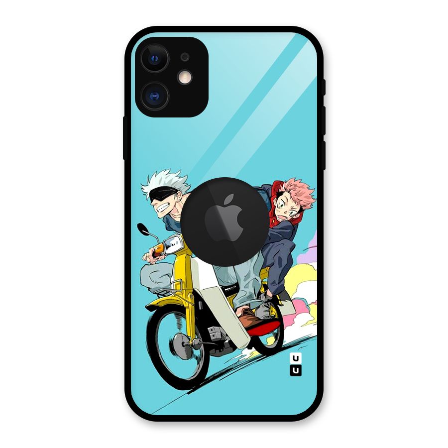 Gojo Ride Glass Back Case for iPhone 11 Logo Cut