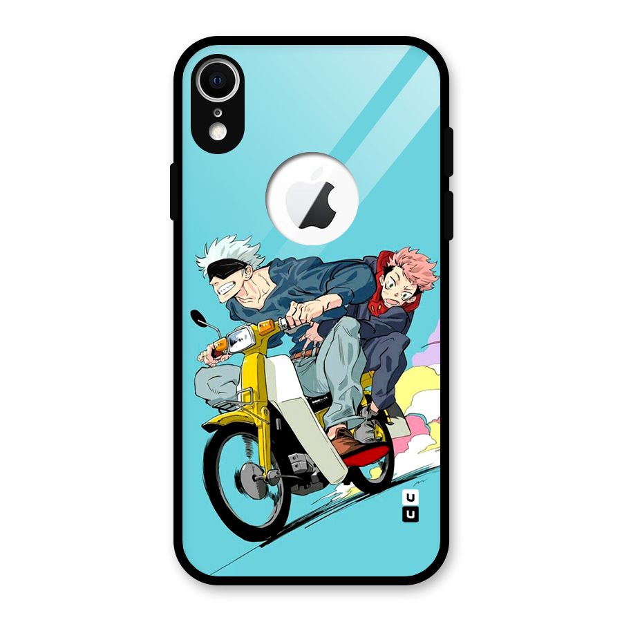 Gojo Ride Glass Back Case for iPhone XR Logo Cut