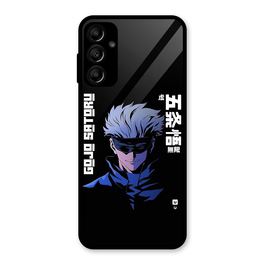 Gojo Sataru Smiles Glass Back Case for Galaxy A14 5G