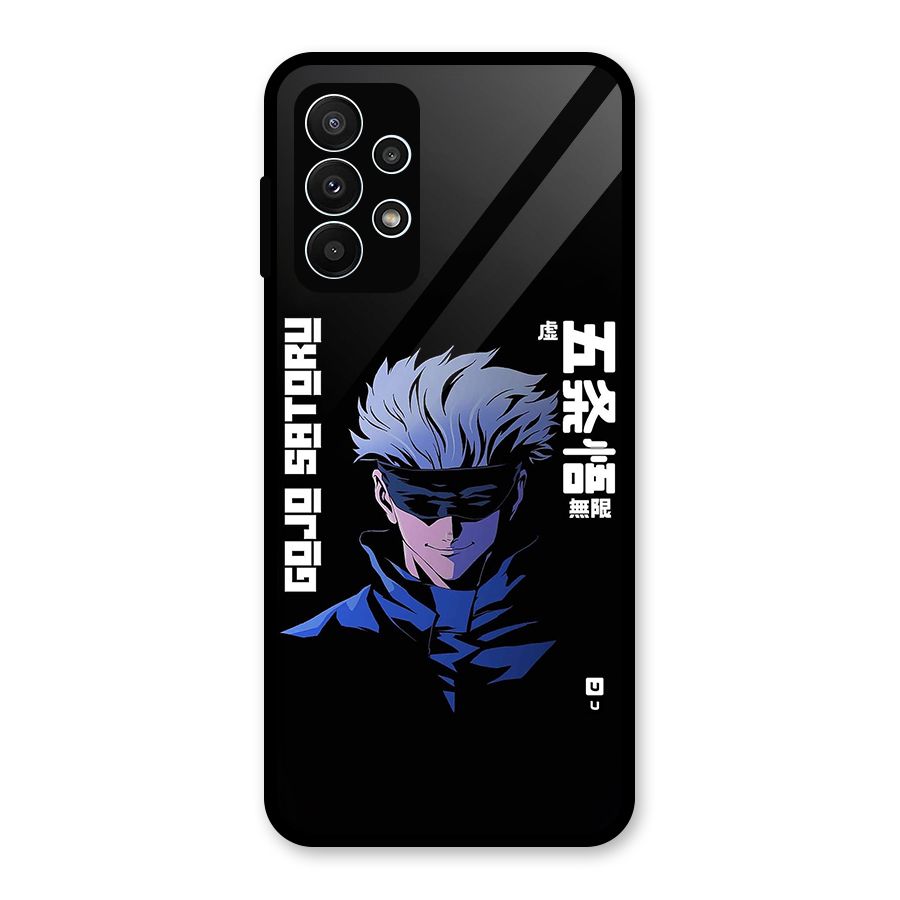Gojo Sataru Smiles Glass Back Case for Galaxy A23