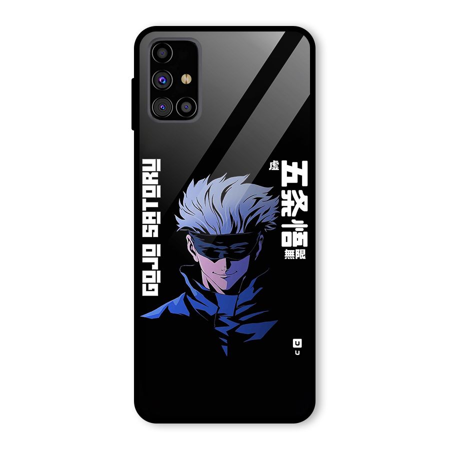 Gojo Sataru Smiles Glass Back Case for Galaxy M31s