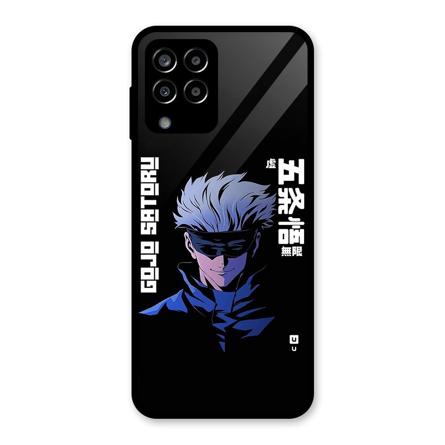 Gojo Sataru Smiles Glass Back Case for Galaxy M33