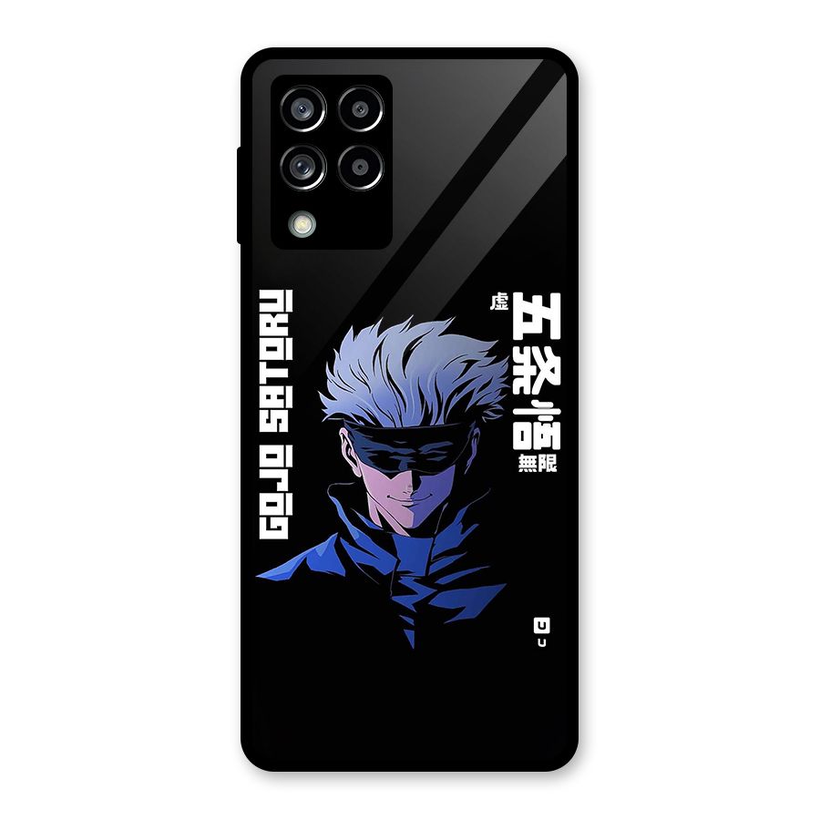 Gojo Sataru Smiles Glass Back Case for Galaxy M53 5G