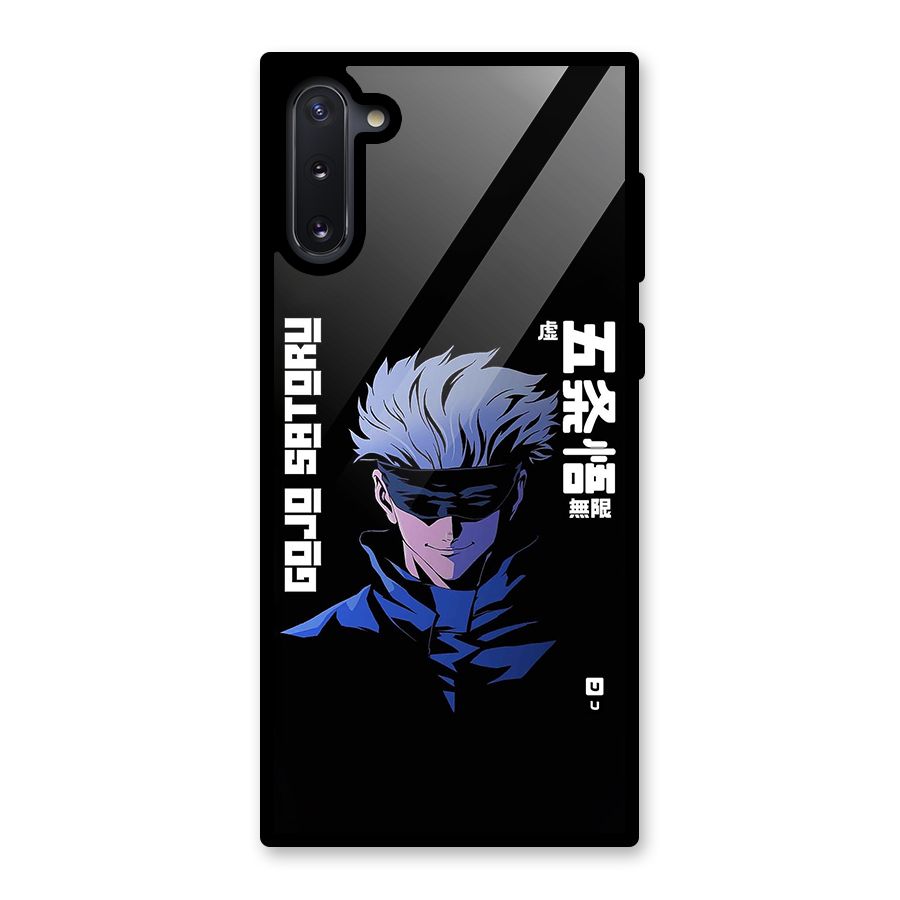 Gojo Sataru Smiles Glass Back Case for Galaxy Note 10